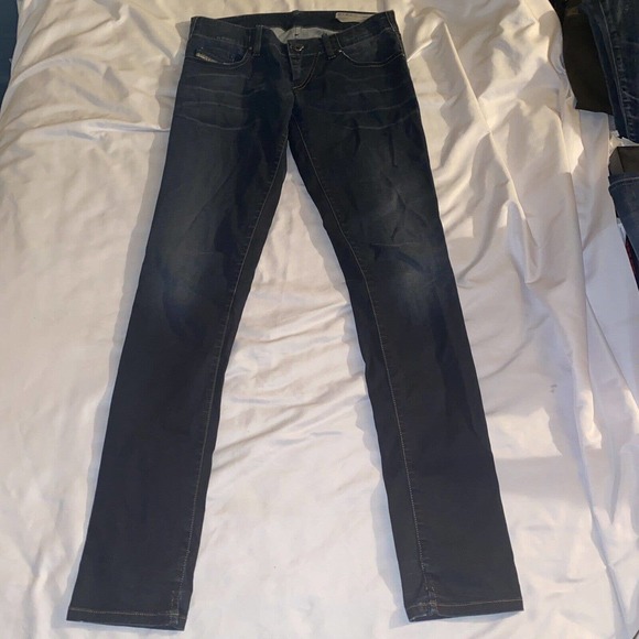 Diesel Grupee Super Slim Skinny Low Waist Wash 0818G 28 X 32 Stretch Distressed - Picture 2 of 16